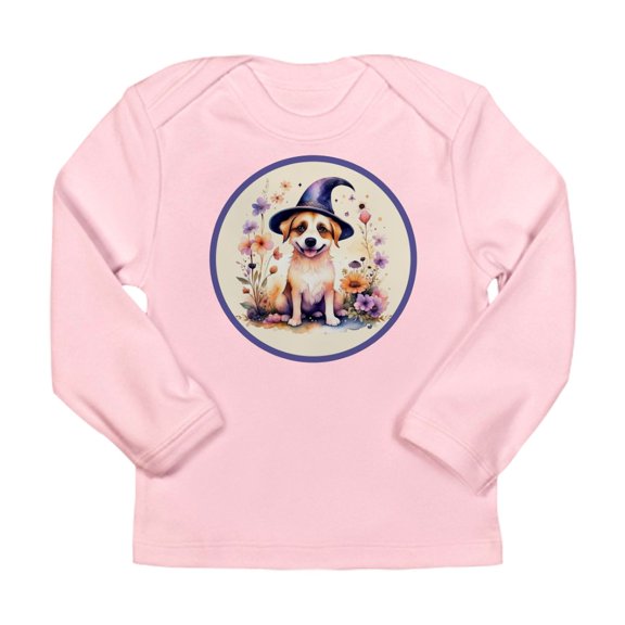 CafePress - Halloween Witch Puppy Dog Long Sleeve T Shirt - Long Sleeve Infant T-Shirt
