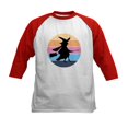 thumbnail image 1 of CafePress - Halloween Witch Retro Sunset Baseball Jersey - Kids Cotton Baseball Jersey, 3/4 Sleeve Shirt, 1 of 4