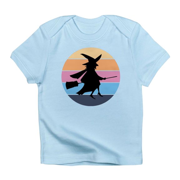 CafePress - Halloween Witch Retro Sunset T Shirt - Infant T-Shirt