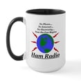 thumbnail image 1 of CafePress - Ham Radio Large Mug - 15 oz Ceramic Large White Novelty Mug, 1 of 4