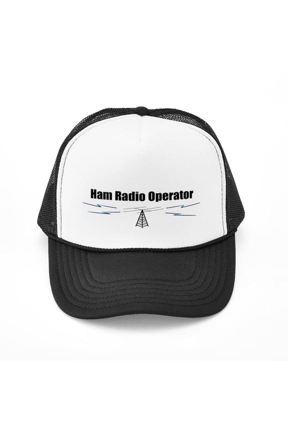 - Ham Radio Operator - Adjustable Unisex Printed Trucker Hat with Mesh Back