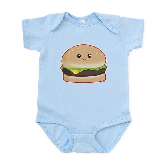 CafePress - Hamburger Infant Bodysuit - Baby Light Bodysuit, Size Newborn - 24 Months