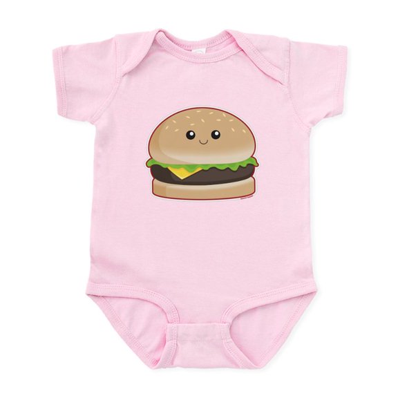 CafePress - Hamburger Infant Bodysuit - Baby Light Bodysuit, Size Newborn - 24 Months