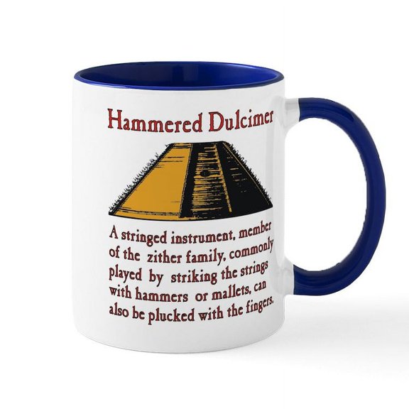 CafePress - Hammered Dulcimer Mugs - 11 oz Ceramic Mug - Novelty Coffee Tea Cup
