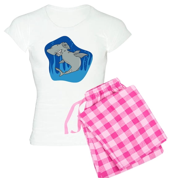 CafePress - Hammerhead Shark Women's Light Pajamas - Women's Short Sleeve Print T-Shirt and Pants Light Cotton Pajama Set