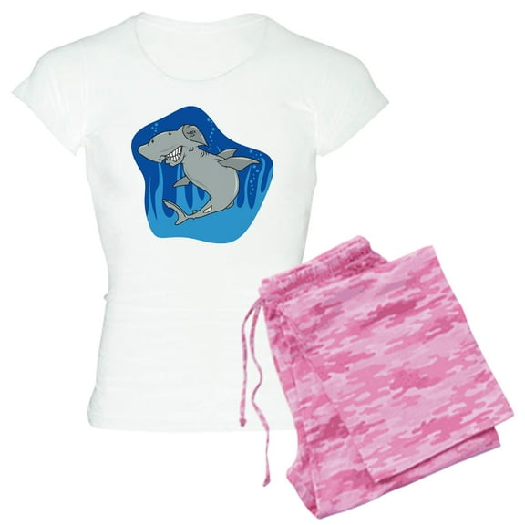 CafePress - Hammerhead Shark Women's Light Pajamas - Women's Short Sleeve Print T-Shirt and Pants Light Cotton Pajama Set