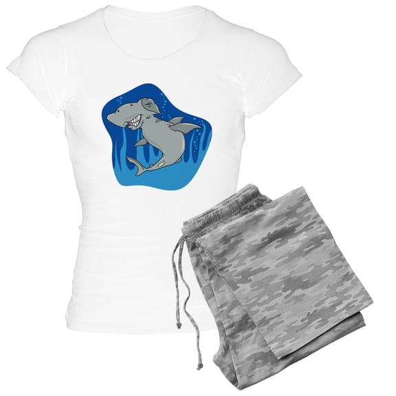 CafePress - Hammerhead Shark Women's Light Pajamas - Women's Short Sleeve Print T-Shirt and Pants Light Cotton Pajama Set