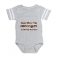 thumbnail image 1 of CafePress - Hand Over The Chocolate - Cute Infant Baby Football Bodysuit, 1 of 3
