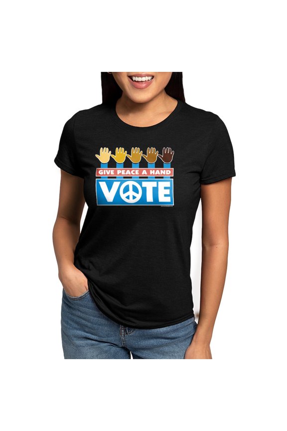 - Handslineup4_18Blk Womens Tri Blend T Shirt - Womens Tri-blend T-Shirt