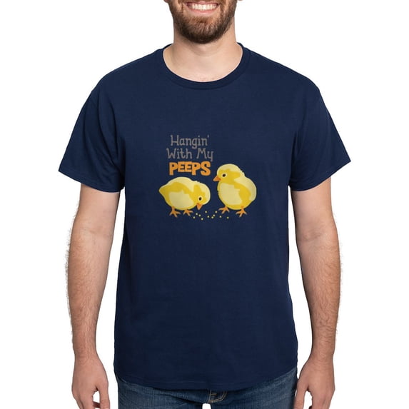 CafePress - Hangin With My PEEPS T Shirt - Men's Classic Graphic Cotton T-Shirt