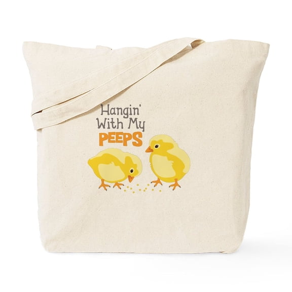 CafePress - Hangin With My PEEPS Tote Bag - Unisex Canvas Tote Bag, Beige, 1-Piece