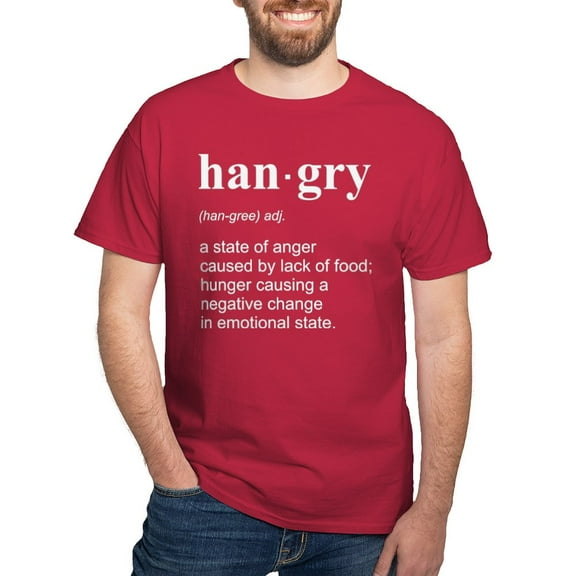CafePress - Hangry T Shirt - Men's Classic Graphic Cotton T-Shirt