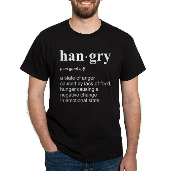 CafePress - Hangry T Shirt - Men's Classic Graphic Cotton T-Shirt
