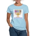 thumbnail image 1 of CafePress - Hannukah Menorah Women's Pink T Shirt - Women's Classic T-Shirt, 1 of 4