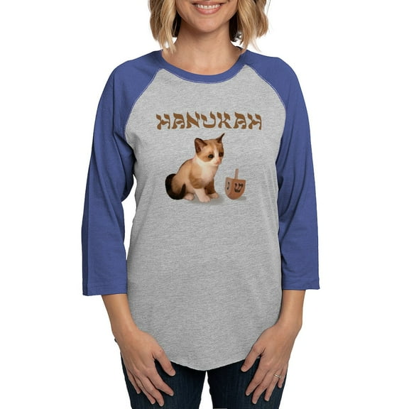CafePress - Hanukah Women's Baseball T Shirt - Womens Baseball Tee