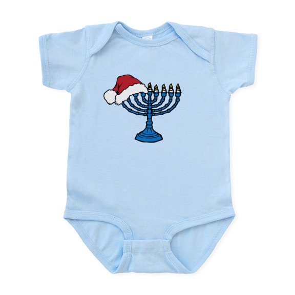 CafePress - Hanukkah And Christmas Baby Light Bodysuit - Baby Light Bodysuit, Size Newborn - 24 Months