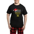 thumbnail image 1 of CafePress - Hanukkah And Christmas Men's Dark Pajamas - Men's Dark Loose Fit Cotton Pajama Set, 1 of 7
