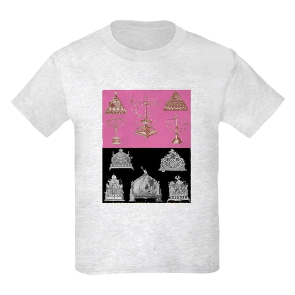 CafePress - Hanukkah Menorahs Kids Light T Shirt - Light Classic Kids Graphic, Short Sleeve T-Shirt, Sizes XS-XL