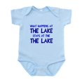 thumbnail image 1 of CafePress - Happens At Lake Stays Infant Bodysuit - Baby Light Bodysuit, Size Newborn - 24 Months, 1 of 4