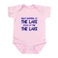 thumbnail image 1 of CafePress - Happens At Lake Stays Infant Bodysuit - Baby Light Bodysuit, Size Newborn - 24 Months, 1 of 4