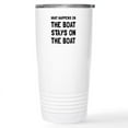 thumbnail image 1 of CafePress - Happens On The Boat Travel Mug - Insulated Stainless Steel Travel Tumbler 20 oz., 1 of 3