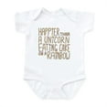 thumbnail image 1 of CafePress - Happier Than A Unicorn... Infant Bodysuit - Baby Light Bodysuit, Size Newborn - 24 Months, 1 of 4