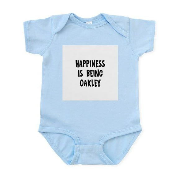 CafePress - Happiness Is Being Oakley Infant Bodysuit - Baby Light Bodysuit, Size Newborn - 24 Months