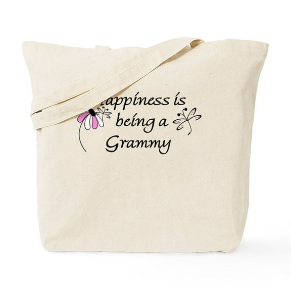 CafePress - Happiness Is Grammy Tote Bag - Unisex Canvas Tote Bag, Beige, 1-Piece