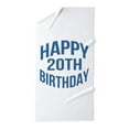 thumbnail image 1 of CafePress - Happy 20Th Birthday - Large Beach Towel, Soft 30"x60" Towel with Unique Design, 1 of 3