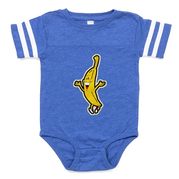 CafePress - Happy Banana - Cute Infant Baby Football Bodysuit
