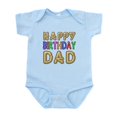 thumbnail image 1 of CafePress - Happy Birthday Dad Body Suit - Baby Light Bodysuit, Size Newborn - 24 Months, 1 of 4