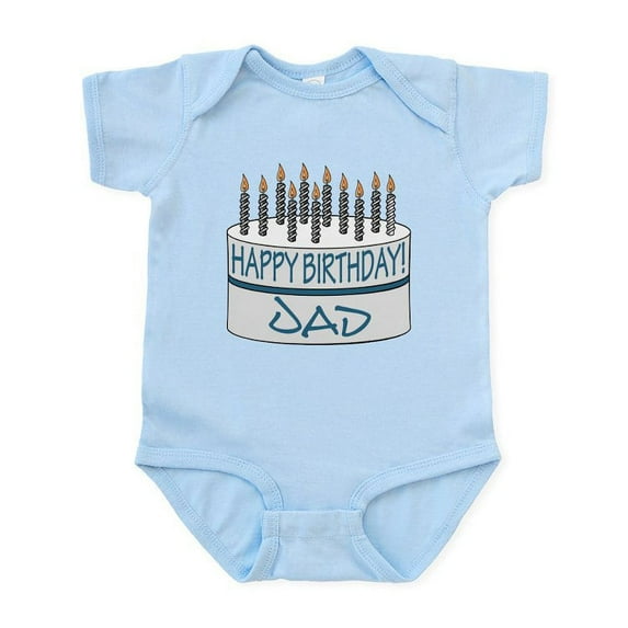 CafePress - Happy Birthday Dad Infant Bodysuit - Baby Light Bodysuit, Size Newborn - 24 Months
