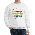 thumbnail image 1 of CafePress - Happy Birthday Jesus Sweatshirt - Crew Neck Sweatshirt, 1 of 4
