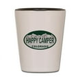 thumbnail image 1 of CafePress - Happy Camper Colo License Plate - White/Black Shot Glass, Unique and Funny Shot Glass, 1 of 2