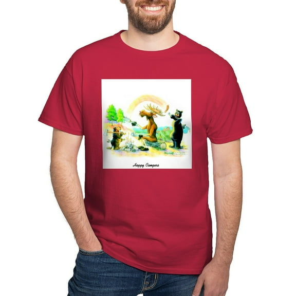 CafePress - Happy Campers T Shirt - Men's Classic Graphic Cotton T-Shirt