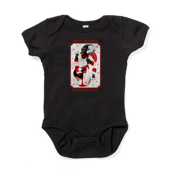 CafePress - Happy Christmas Krampus Body Suit - Cute Infant Bodysuit Baby Romper - Size Newborn - 24 Months
