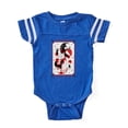 thumbnail image 1 of CafePress - Happy Christmas Krampus - Cute Infant Baby Football Bodysuit, 1 of 3