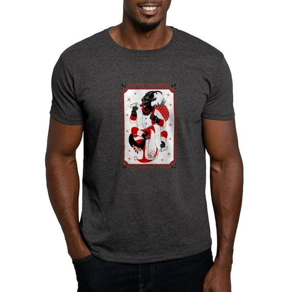 CafePress - Happy Christmas Krampus T Shirt - Men's Classic Graphic Cotton T-Shirt