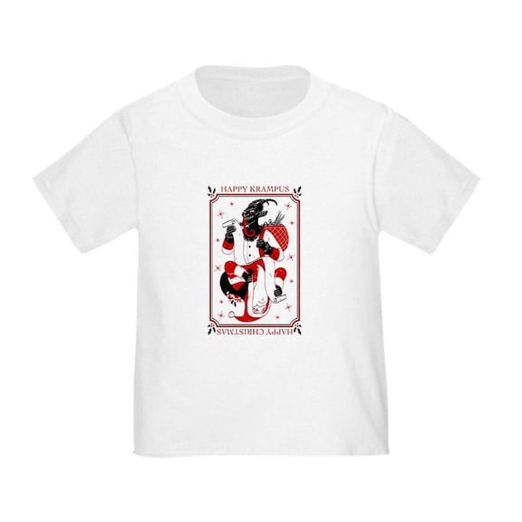 CafePress - Happy Christmas Krampus T Shirt - Cute Toddler T-Shirt, 100% Cotton