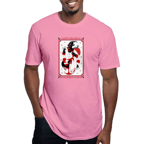 CafePress - Happy Christmas Krampus T Shirt - Men's Fitted T-Shirt