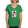 thumbnail image 1 of CafePress - Happy Christmas Krampus T Shirt - Women's V-Neck Dark T-Shirt, 1 of 4