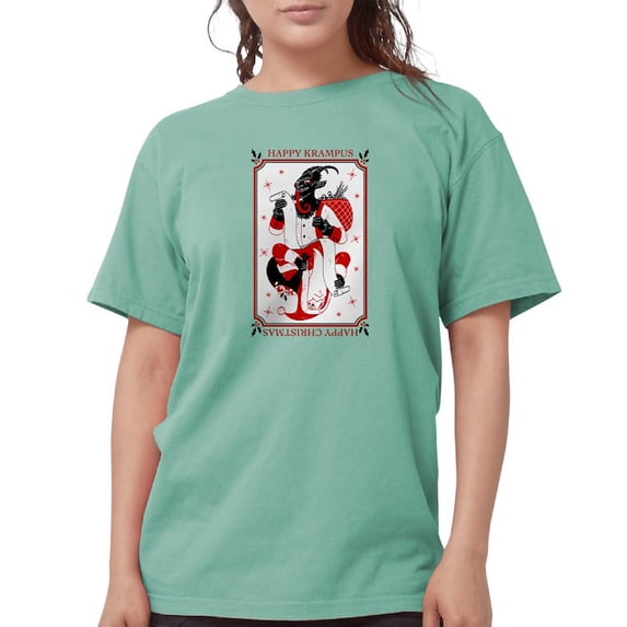 CafePress - Happy Christmas Krampus T Shirt - Womens Comfort Colors® Shirt