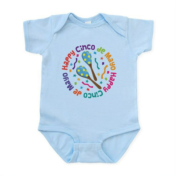 CafePress - Happy Cinco De Mayo Infant Bodysuit - Baby Light Bodysuit, Size Newborn - 24 Months