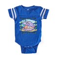 thumbnail image 1 of CafePress - Happy Clam 1St Birthday - Cute Infant Baby Football Bodysuit, 1 of 3