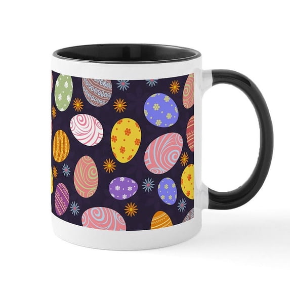CafePress - Happy Easter - 11 oz Ceramic Mug - Novelty Coffee Tea Cup