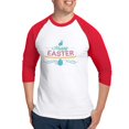 thumbnail image 1 of CafePress - Happy Easter Baseball Jersey - Cotton Baseball Jersey, 3/4 Raglan Sleeve Shirt, 1 of 4