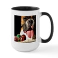 thumbnail image 1 of CafePress - Happy Easter Boxer Dog Large Mug - 15 oz Ceramic Large White Novelty Mug, 1 of 4