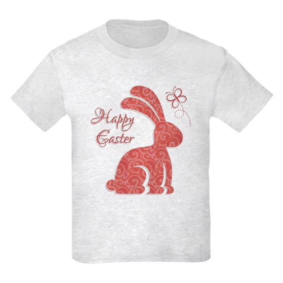CafePress - Happy Easter Bunny T Shirt - Light Classic Kids Graphic, Short Sleeve T-Shirt, Sizes XS-XL