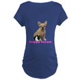 thumbnail image 1 of CafePress - Happy Easter French Bulldog Maternity Dark T Shirt - Maternity Dark T-Shirt, 1 of 3