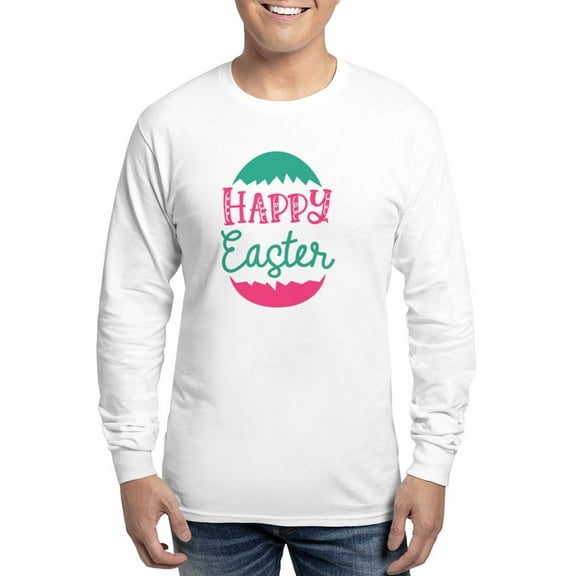 CafePress - Happy Easter Long Sleeve T Shirt - Unisex Cotton Long Sleeve T-Shirt
